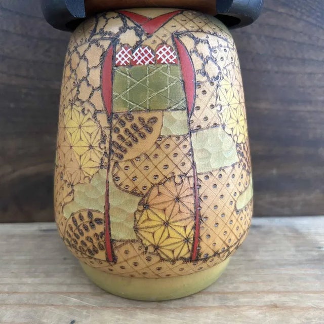 Vintage Wooden Kokeshi Doll by Kazuo Takamizawa, Japan, 1970s For Sale - Image 4 of 10
