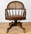 1960s Vintage Traditional Mahogany & Cane Bankers Swivel Desk Chair For Sale - Image 5 of 17