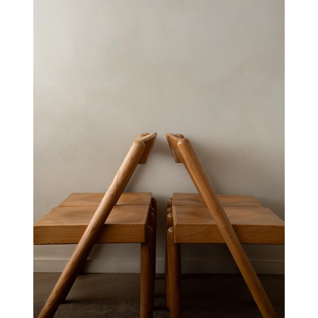 Vintage Italian Iva Dining Chairs by Roberto Pamio & Renato Toso for Stilwood, 1972, Set of 4 For Sale - Image 12 of 18