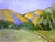 Miniature California Valley Hills Art Lynne French Landscape oil painting by Lynne French. The signed original painting...