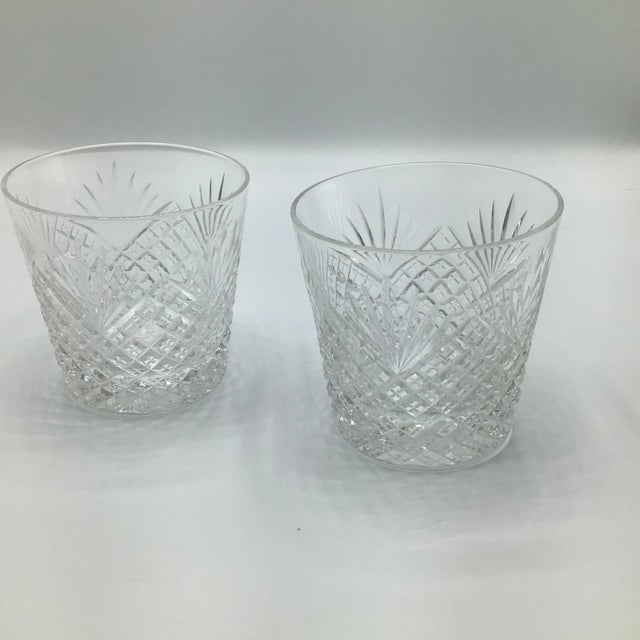 Hawkes Old Fashioned Glasses Strawberry Diamond and Fan Cut Crystal -Set of 2 For Sale - Image 11 of 12