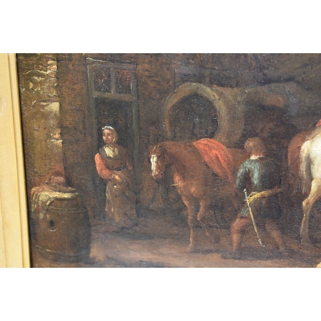 17th Century Oil on Canvas in the School of Philips Wouwerman For Sale In Minneapolis - Image 6 of 7