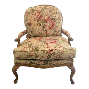 1990s Michael Thomas French Country Bergère Chair