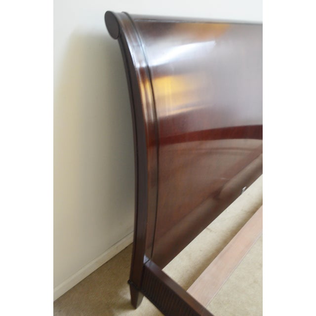Late 20th Century Barbara Barry for Baker King Sleigh Bed For Sale - Image 5 of 13