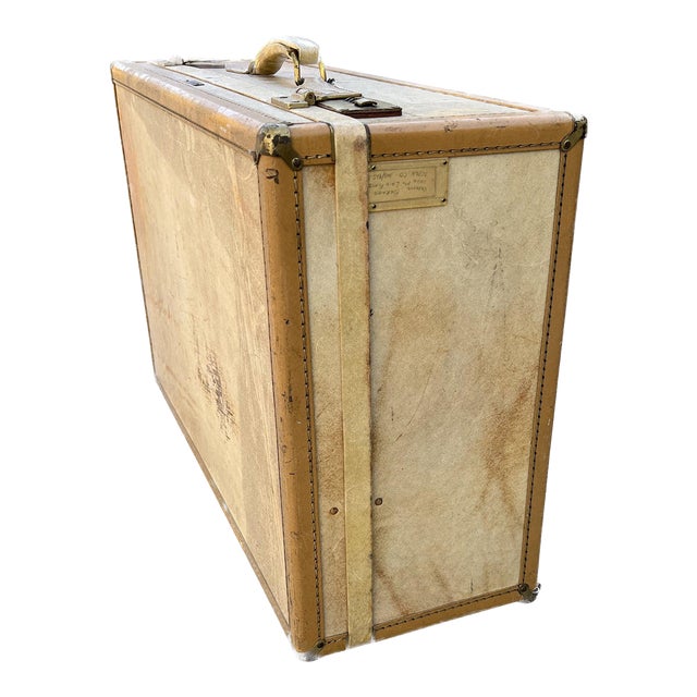 1950s Vintage Hartmann Belted Leather Suitcase For Sale