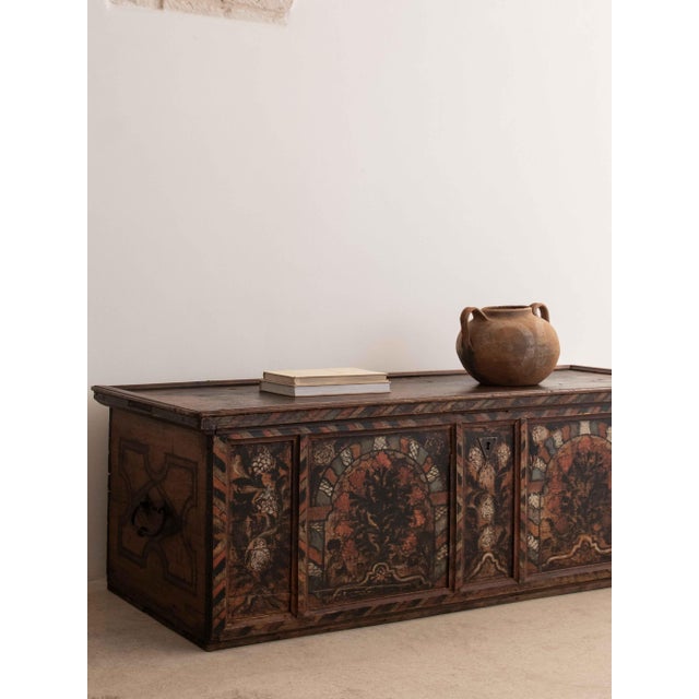 Antique Bavarian Chest, 1738 For Sale - Image 3 of 12