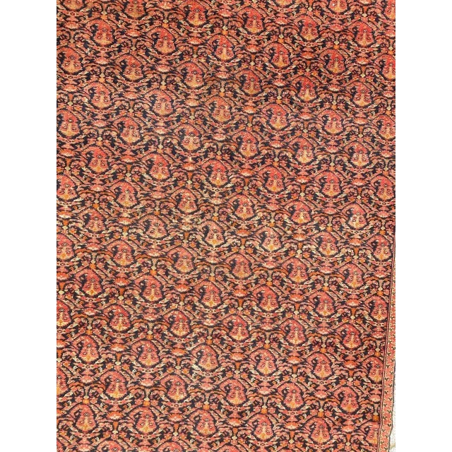 Very beautiful and rare antique Malayer rug with beautiful decorative design and nice natural colors, entirely and very...