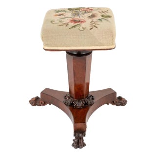 William Iv Piano Stool Seat For Sale