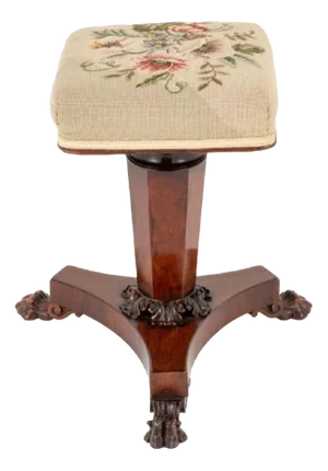 William Iv Piano Stool Seat