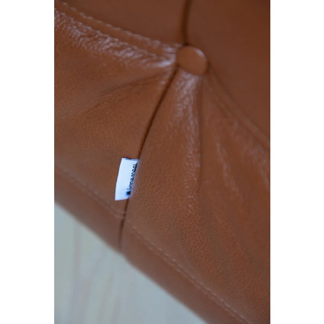 Vintage Leather Modular Sofa Set by Michel Ducaroy for Ligne Roset, 1970s, Set of 3 For Sale - Image 16 of 18