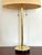 Stiffel Mid 20th Century Brass Midcentury Modern Lamp With Linen Shade For Sale - Image 4 of 11