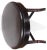 Pasargad N Y Leasant Street Black Leather Egg Ottoman For Sale - Image 4 of 4
