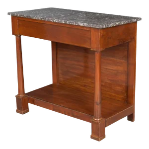 French 19th Century Empire Mahogany Console