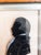 Black 18th Century English Miniature Reverse Painted Portrait Silhouette on Glass of James Boswell For Sale - Image 8 of 13