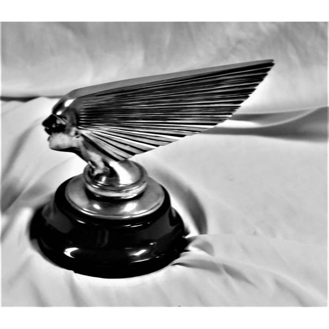 A famous sculpture of a well know Hood Ornament from the 40,s or 50,s . All solid cast in Bronze with polished finish and...