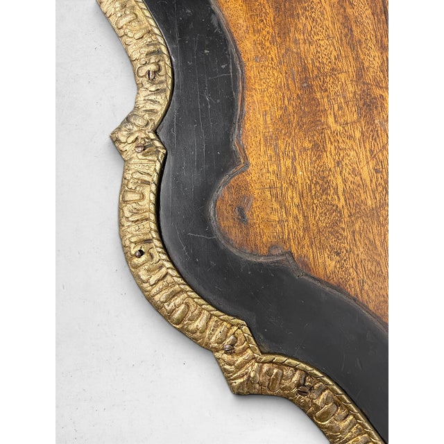 Antique 19th Century Napoleon III Style Console Table W/ Gilt Metal Mounts & Medallions For Sale - Image 15 of 15