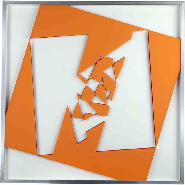 Modern Renato Spagnoli, 7518, 1970s, Mixed Media, Framed For Sale - Image 3 of 3