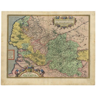 Ortelius Map of Artois, 1600 For Sale