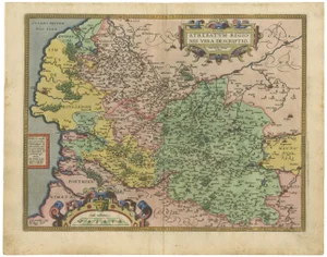 Ortelius Map of Artois, 1600