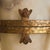 Stone 20th Century French Alabaster Vase + Gilt Metal Stand For Sale - Image 7 of 8