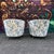 Mid-Century Modern Vintage Barrel-Back Blue Floral Armchair For Sale - Image 3 of 12