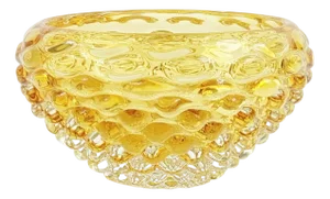 Mid-Century Murano Bubble Glass Lenti Series Bowl attributed to Ercole Barovier for Barovier & Toso, Italy, 1940s-1950s