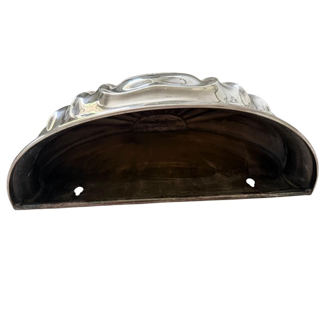 1960s Silver Plated Mead Dome as Wall Pockets or Planters - A Pair For Sale - Image 4 of 6