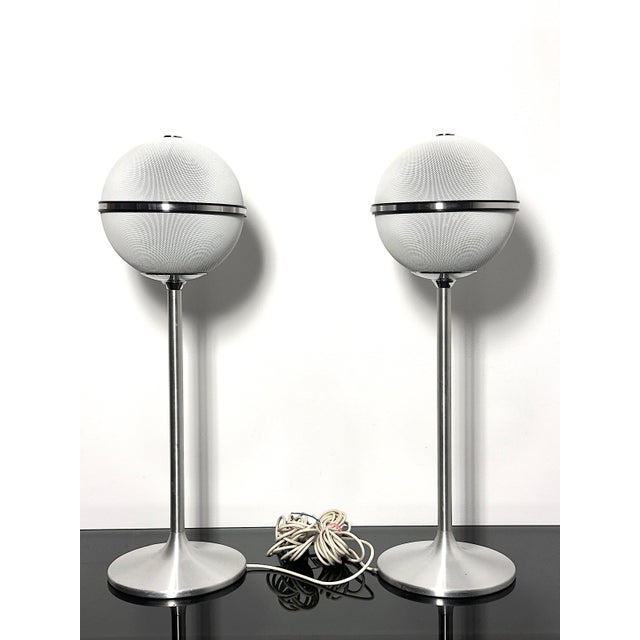 Vintage White Audiorama 4000 Speakers from Grundig, Germany, 1972, Set of 2 For Sale - Image 15 of 15