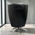 Black Leather Maua Swivel Chair with Lumbar Pillow from Design On Stock For Sale - Image 10 of 17