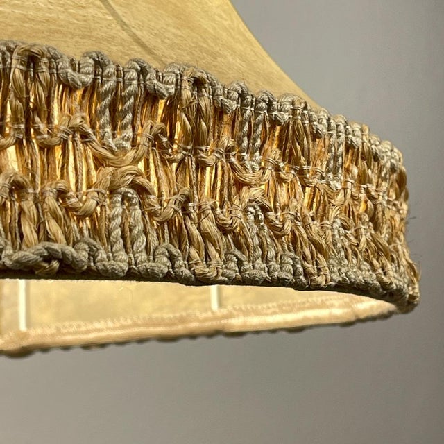Vintage Rawhide Pendant Lamp, 1950s For Sale - Image 11 of 18
