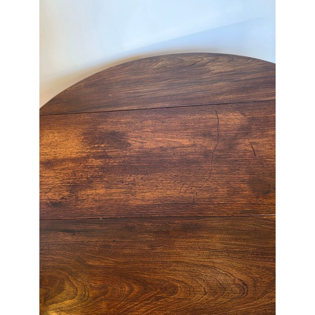 18th Century Drop Leaf Gate Leg Walnut Table American Chippendale For Sale - Image 13 of 15