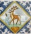 We are selling this great little decorated polychrome Dutch delft tile with deer decoration. Condition: Good Dimensions:...