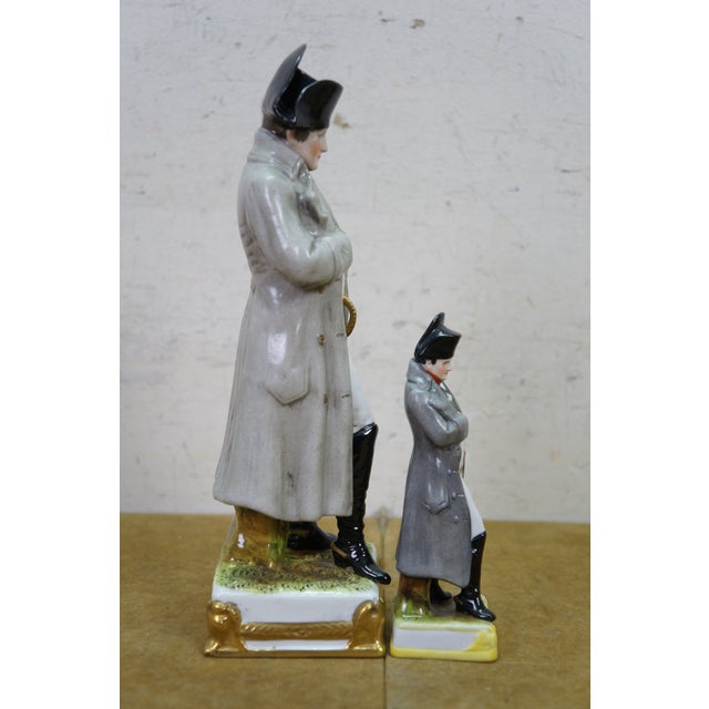 Antique German Scheibe Alsbach Kister KPM Napoleon Porcelain Figurines 6" & 10" For Sale - Image 4 of 13