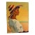 Mid 20th Century Original Painting Signed "Marantz" (Irving?) of Woman in Hat on Beach For Sale