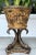 Beige Koi Fish Pedestal Planters With Faux Floral Bromeliads- a Pair For Sale - Image 8 of 11