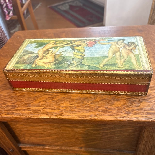 Art Nouveau 1970s Florentine Box For Sale - Image 3 of 4