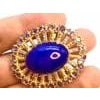Bochic "Orient" Blue Opal, Tanzanite & Diamond Ring Set In 18K Gold & Silver For Sale - Image 16 of 18