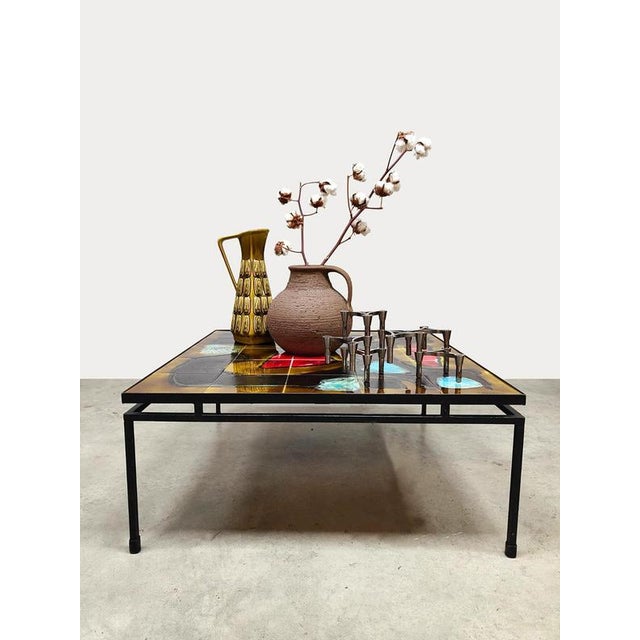 Vintage Ceramic Tile Coffee Table by Belarti, 1960 For Sale - Image 4 of 8