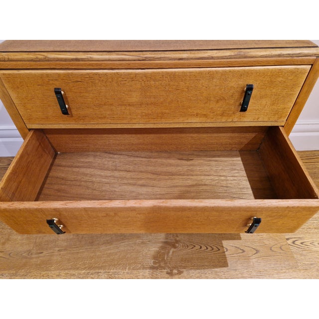Vintage Art Deco Oak Chest of Drawers, 1930s For Sale - Image 18 of 18