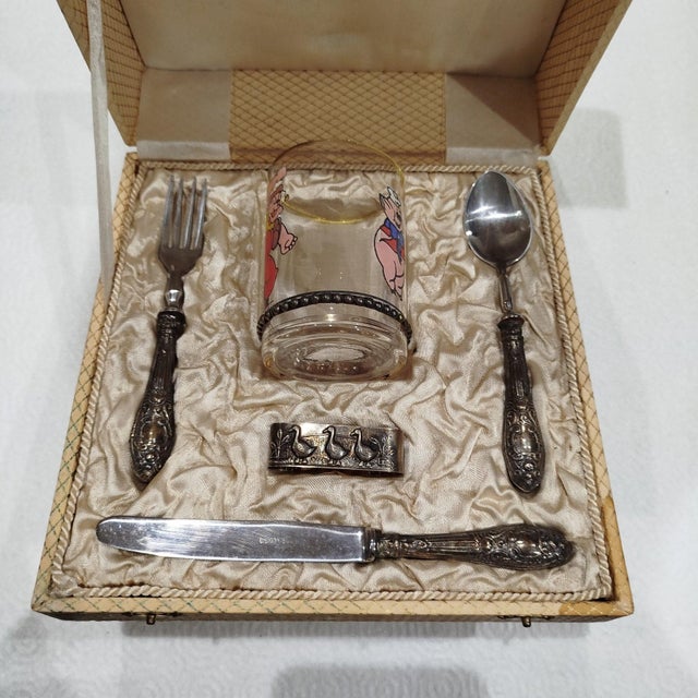 Silver Antique Silver Set of Cutlery, 1800s, Set of 6 For Sale - Image 8 of 11
