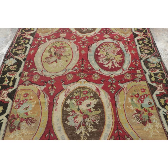 Originating circa 1880-1890, this 6x10 antique Karabagh rug is a rare and soulful artifact hailing from the Caucasus. Made...