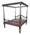 Victorian Anglo-Indian Colonial Raj King Size 4-Poster Bed, 1880s For Sale