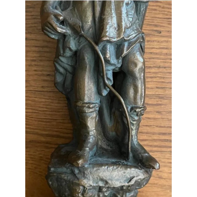 Vintage Pair of Bronze Looks Like Conquistadors Statue Sculpture Wall For Sale In Greensboro - Image 6 of 11