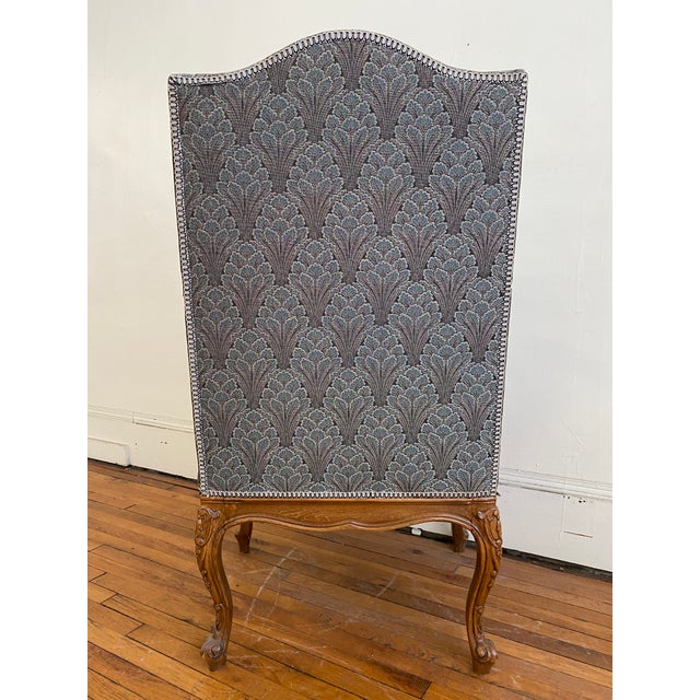 Early 20th Century French Carved Upholstered Side Chair For Sale - Image 4 of 13