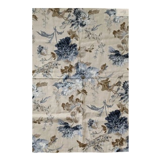 Gp & J Baker "Titchfield" Blue and White Floral Fabric For Sale