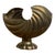 Vintage Hollywood Regency Style Brass Nautilus Shell Footed Planter For Sale
