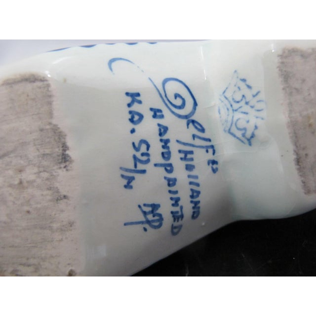 Blue Delft Holland Blue Ceramic Clog Shaped Ashtray Trinket Dish For Sale - Image 8 of 8