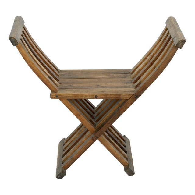 1970s Vintage Handcrafted Folding Peruvian Chair For Sale