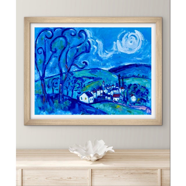 2020s Night Song - Modern Impressionist Original Oil Landscape For Sale - Image 5 of 8