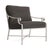 Brown Jordan Venetian Lounge Chair, Dove frame with Fusion Charcoal fabric For Sale - Image 12 of 12